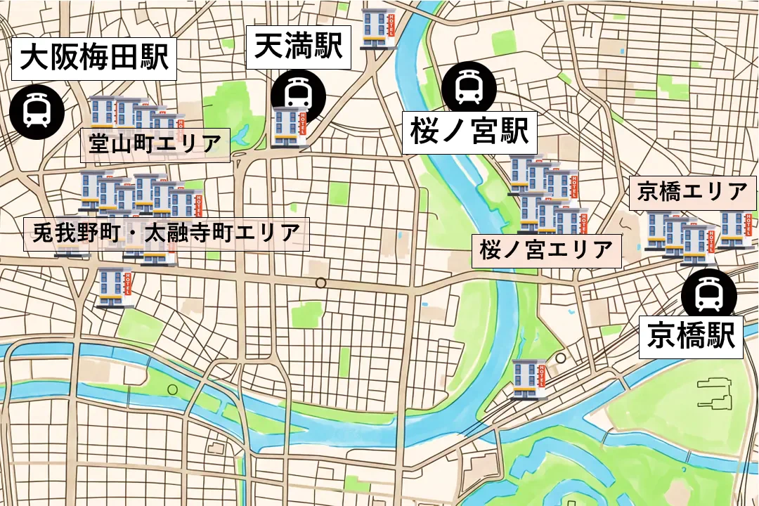 梅田ラブホマップ